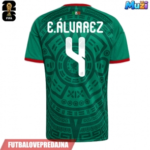 Lacne Muži Futbalové dres Mexiko Edson Alvarez #4 MS 2026 Krátky Rukáv - Domáci